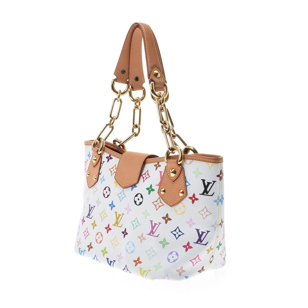 Louis Vuitton Handbag Multicolor Blanc White Annie Monogram White